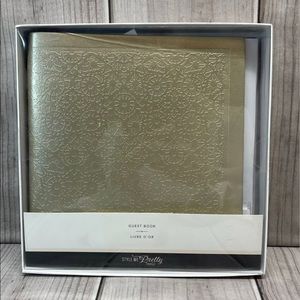 Style Me Pretty Gold Guest Book + Memory Cards & Envelopes Wedding Anniversary